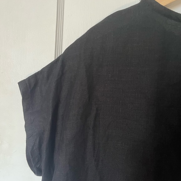 ❗️FINAL PRICE❗️NWOT Black 100% linen dress with pockets, XS-M - Picture 5 of 11